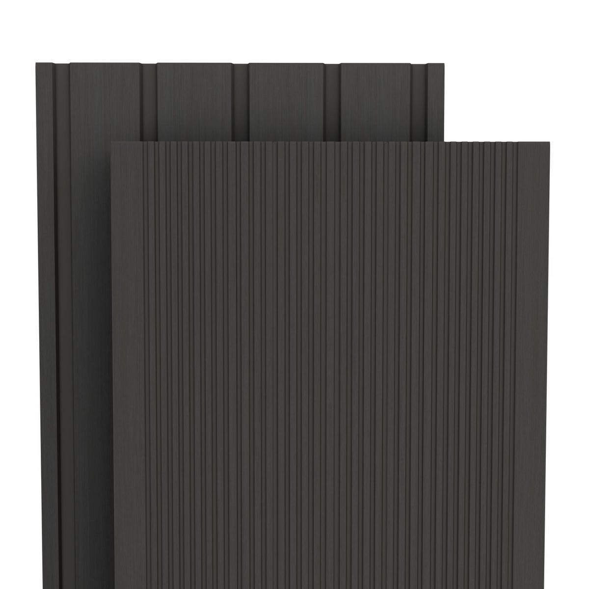 TERRASSENDIELEN WPC Grau 2 m² - Grau, Kunststoff (220/14.6/2.5cm) - Juskys