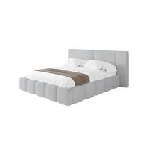 POLSTERBETT mit Bettkasten und Lattenrost, Boxbett ohne Matratze - NILO 120x200 Grau - Anthrazit, Holzwerkstoff/Textil (120/200cm) - ALTDECOR