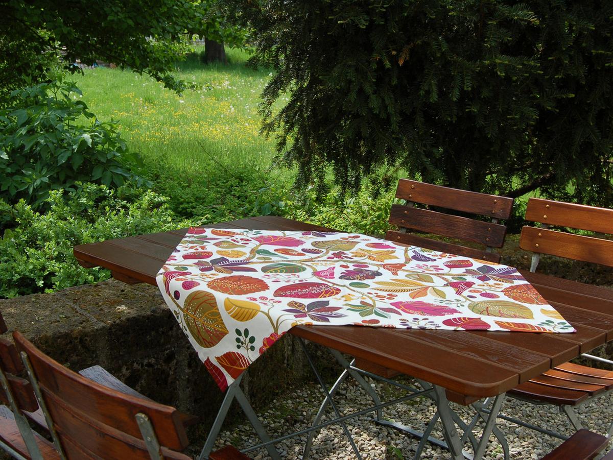 TISCHLÄUFER Zauberwald elfenbein-bunt Baumwolle 150/40 cm - Ecru/Multicolor, Textil (40/150cm) - beties Heimtextil