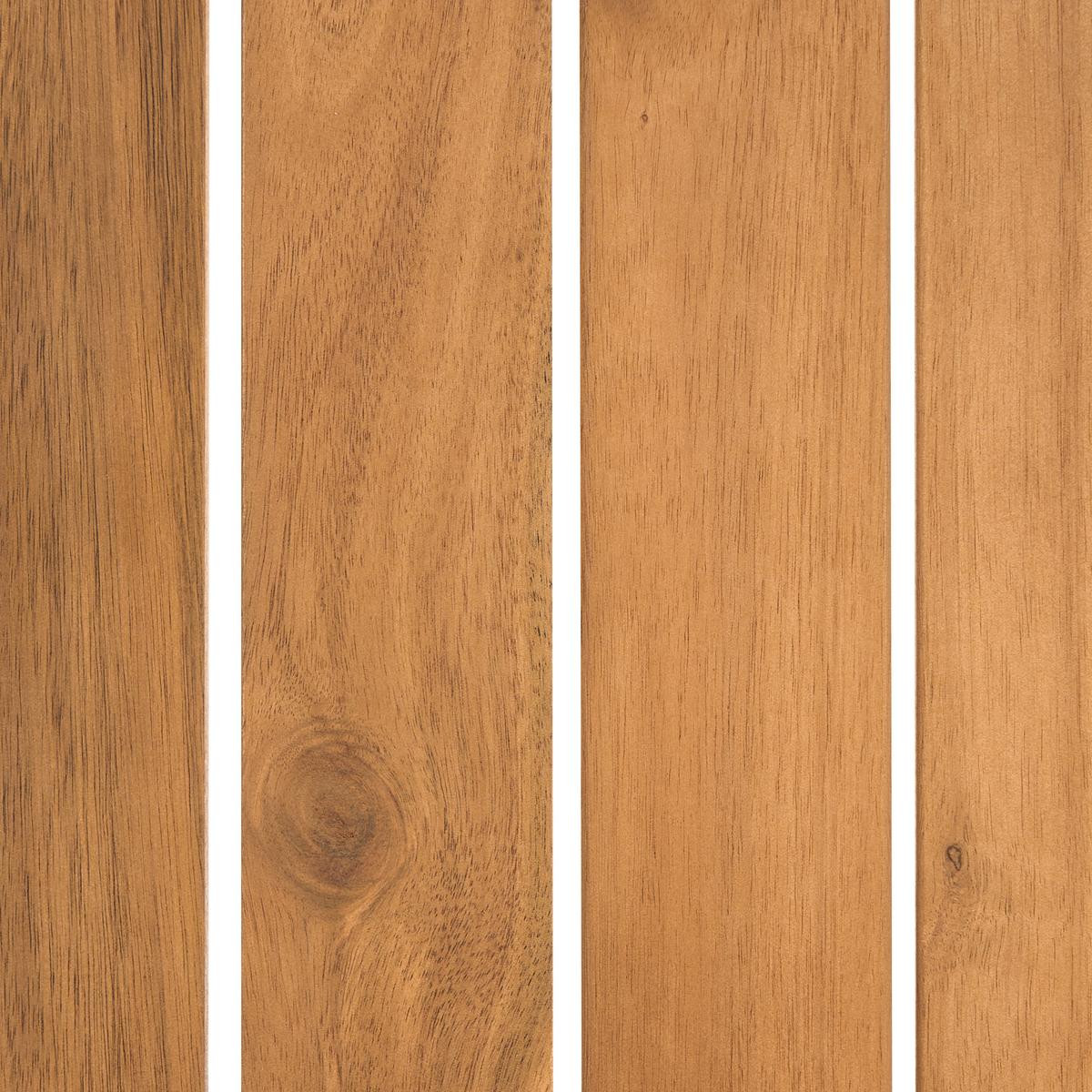 GARTENTISCH für 6 Personen 180/90 cm Akazienholz Braun Corricella - Creme, Holz (180/90/75cm) - Beliani