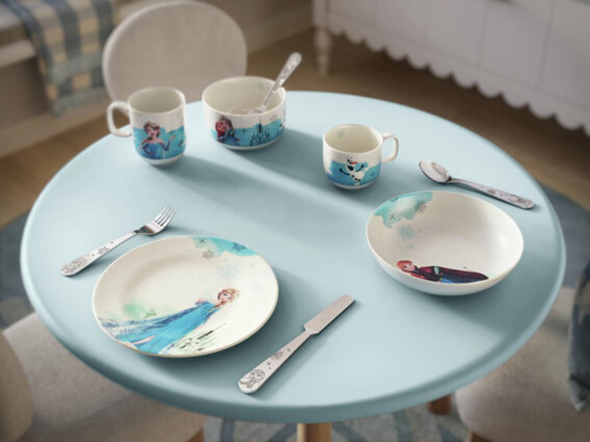 KINDERGESCHIRR-SET Disney Frozen bunt 7-tlg. - Multicolor, Keramik/Metall (2/2/2cm) - Villeroy & Boch