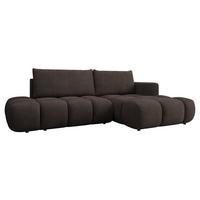 ECKSOFA Soffi, Seite: Rechts - Schwarz/Braun, Holz/Kunststoff (283/166cm) - MIRJAN24