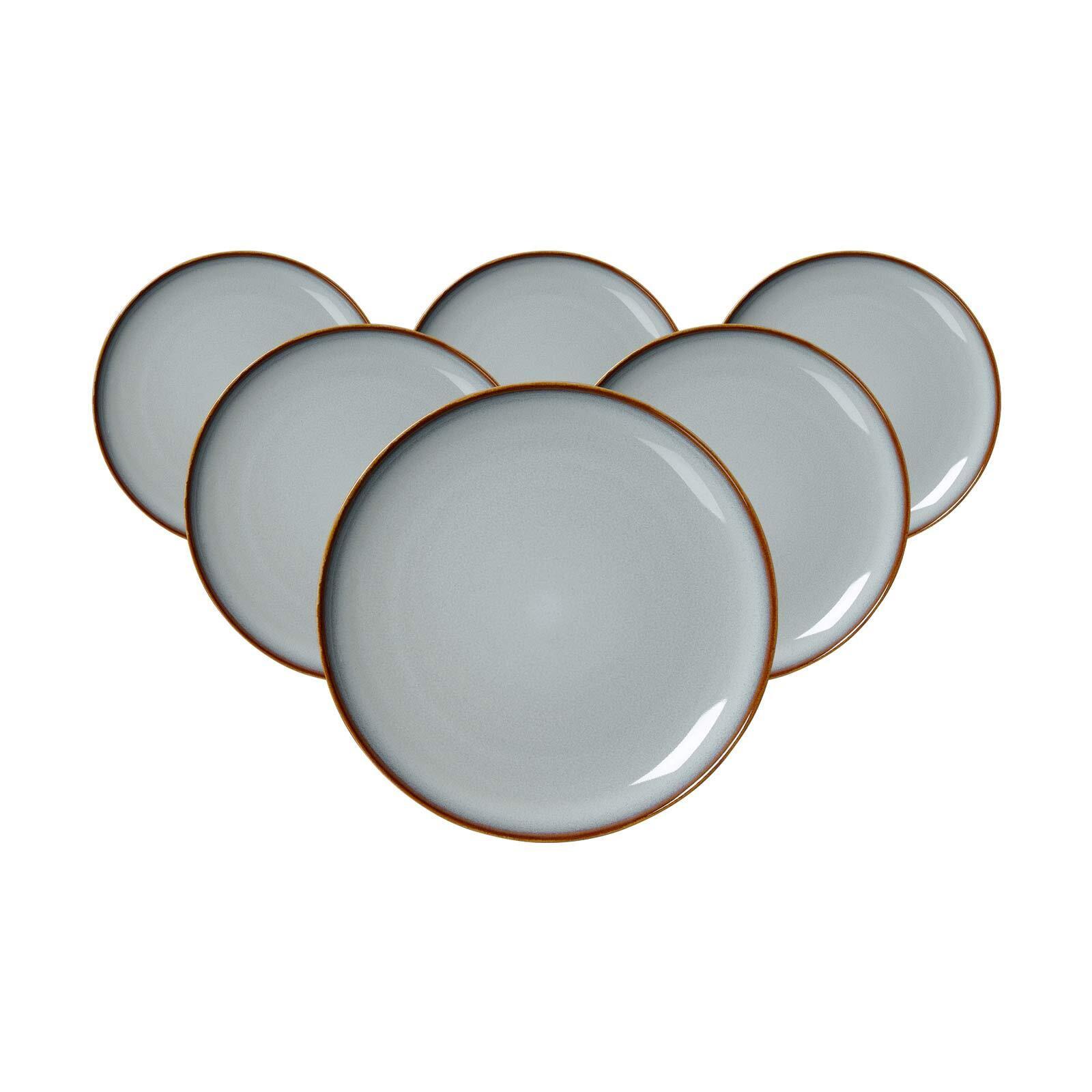 DESSERTTELLER Portofino grau ø 20,5 cm 6er Set - Grau, Keramik (20.5cm) - Ritzenhoff Breker