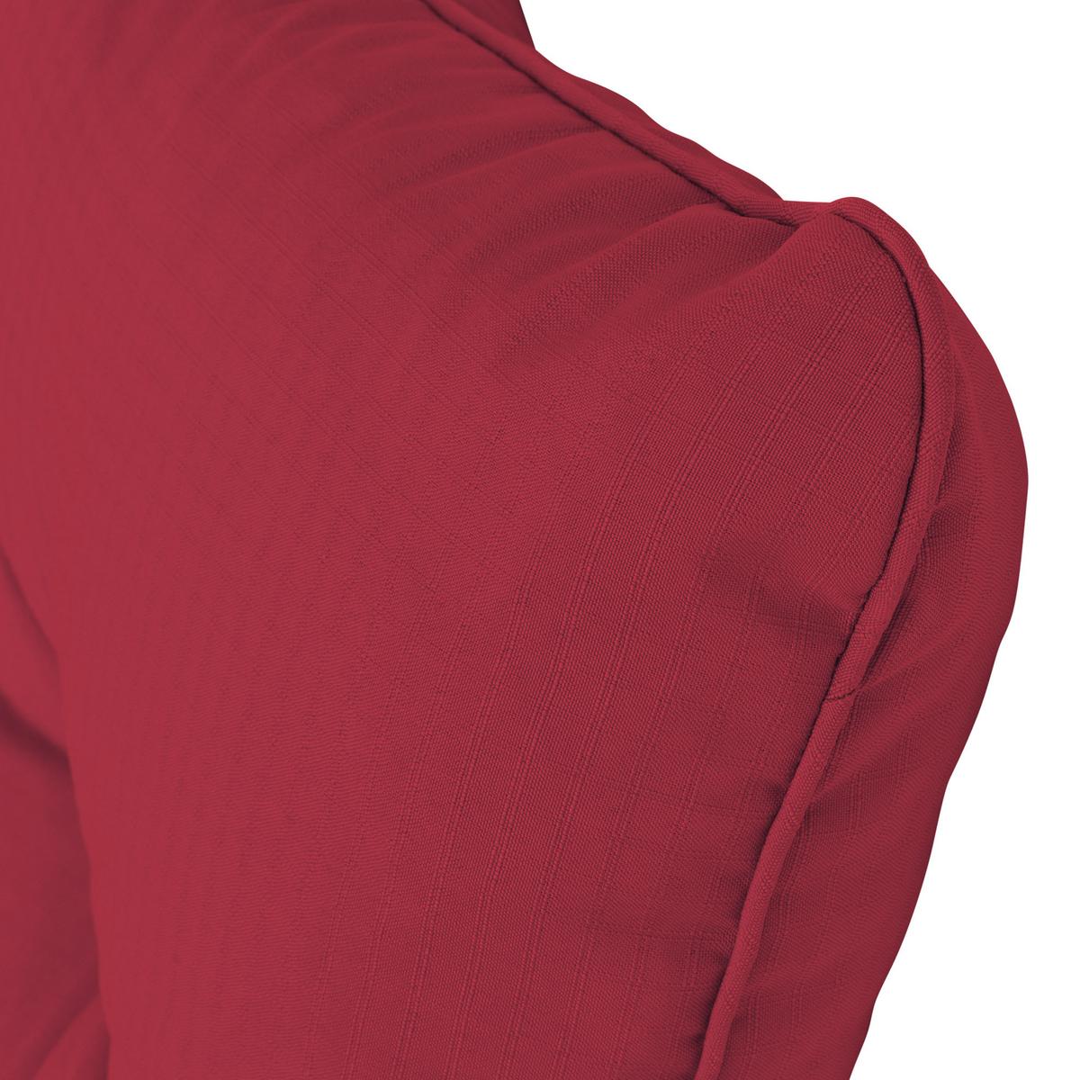LOUNGEKISSEN Xluna Rücken 50/40/12 cm Rot - Rot, Textil (50/40/12cm) - Beautissu 