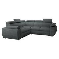 ECKSOFA Boston Maxi - Chromfarben/Blaugrau, Holz/Textil (260/260cm) - MIRJAN24