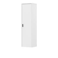 HÄNGESCHRANK weiß matt, Eiche 33 x 120 cm, Wohn- und Esszimmer Wandschrank mit Soft-Close - Eichefarben/Schwarz, Holzwerkstoff/Metall (33/120/30cm) - Furn.Design