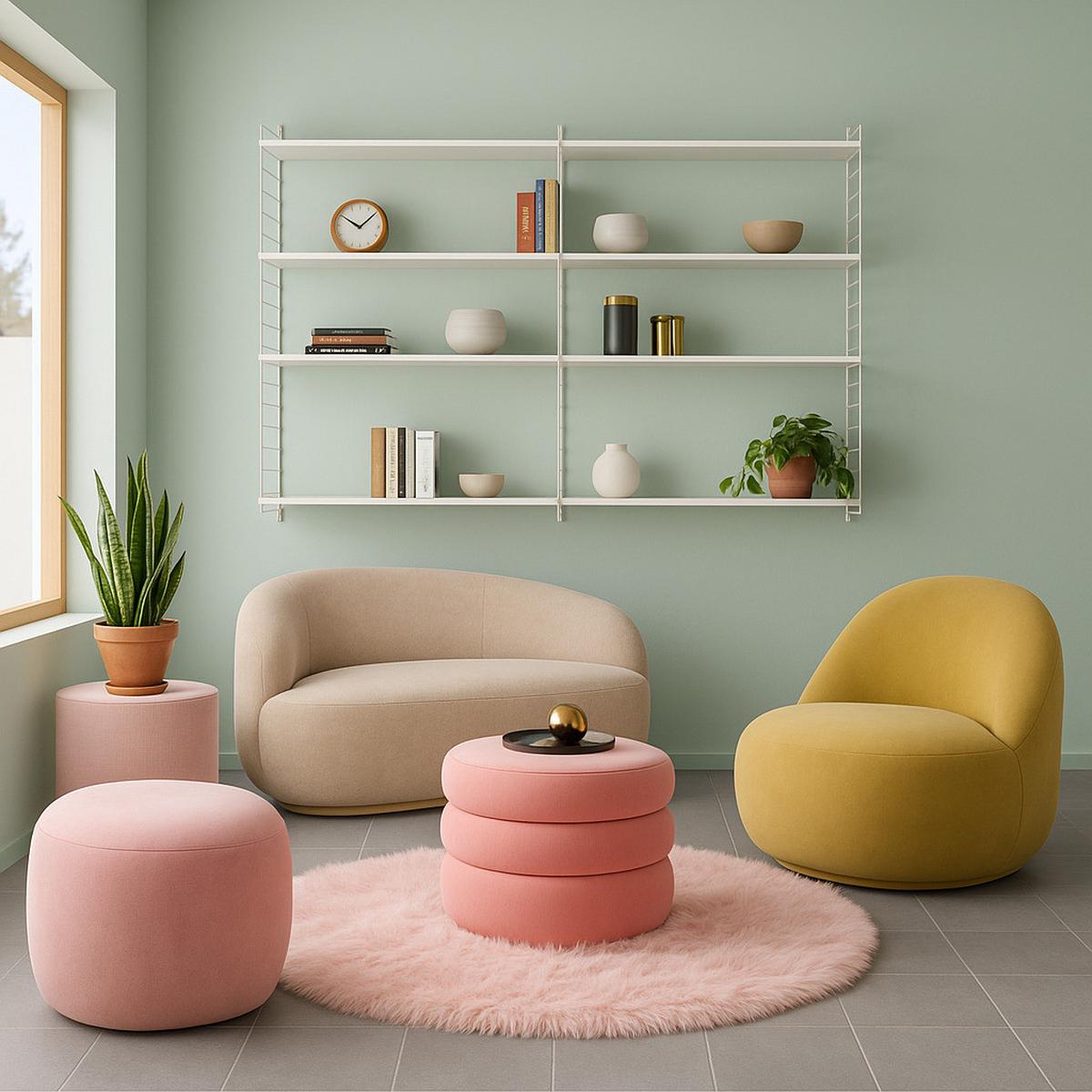 LUXUS SUPER SOFT FELLTEPPICH ASPEN RUND MELIERT - Rosa, Textil (160/160cm) - Pergamon