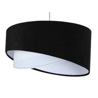 HÄNGELEUCHTE Schwarz 50/23 cm - Weiß, Kunststoff (50/1.3/23cm) - ONZENO