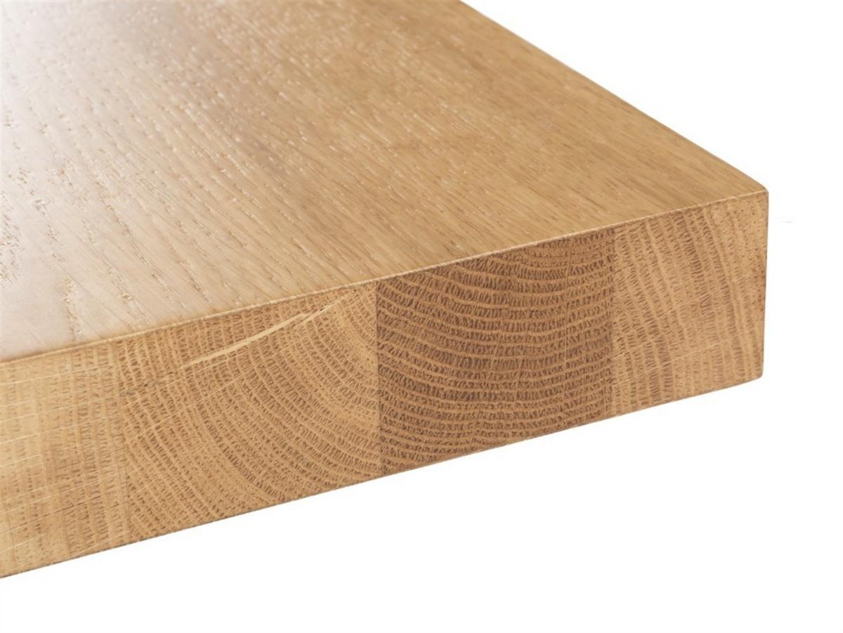 ESSTISCH BASSO 220 x 100 x 76 cm - Eichefarben/Schwarz, Holz (220/100/76cm) - MASSENO