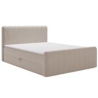 BOXBETT Osteno 160x200 Beige - Beige, Holz/Textil (160/200cm) - Graingold