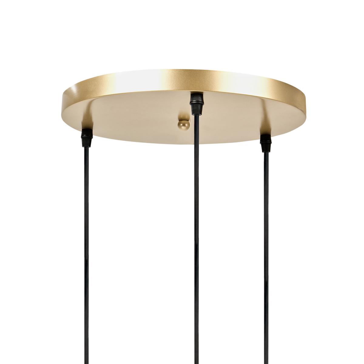 HÄNGELEUCHTE Gold Aras - Transparent/Goldfarben, Glas (30/30/130cm) - Beliani