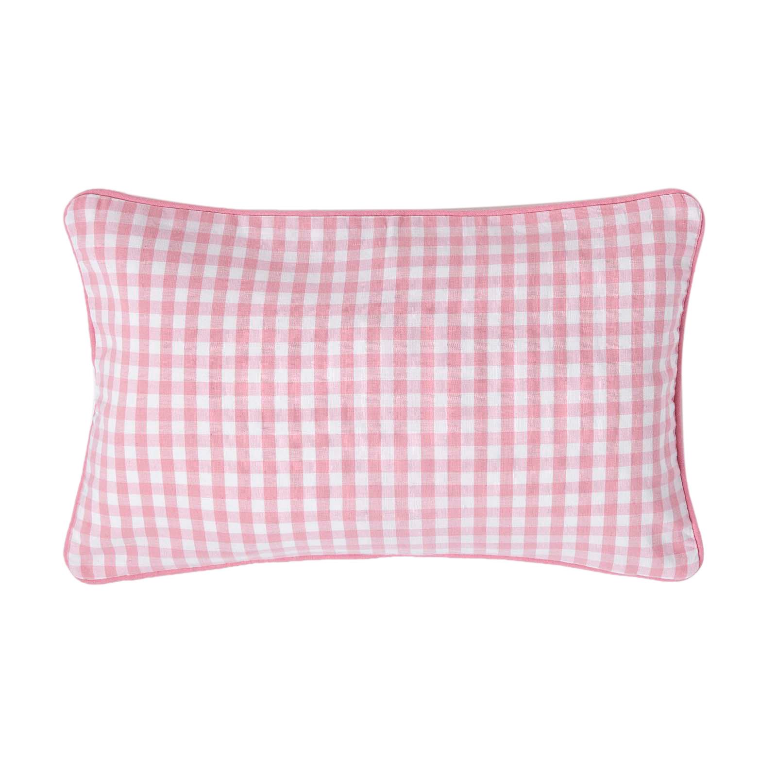 KISSENHÜLLE Vichy-Karo 30/50 cm, 100% Baumwolle - Rosa, Textil (30/50cm) - Homescapes
