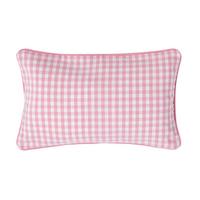 KISSENHÜLLE Vichy-Karo 30/50 cm, 100% Baumwolle - Rosa, Textil (30/50cm) - Homescapes