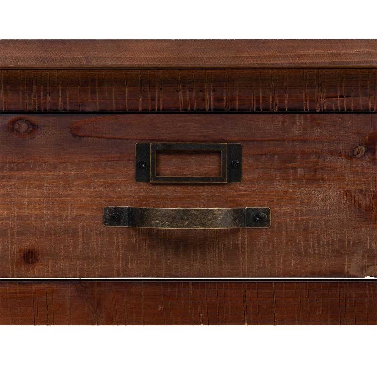 COUCHTISCH aus holz 120x66x48 cm braun - Braun, Holz (66/120/48cm) - Wanderlust