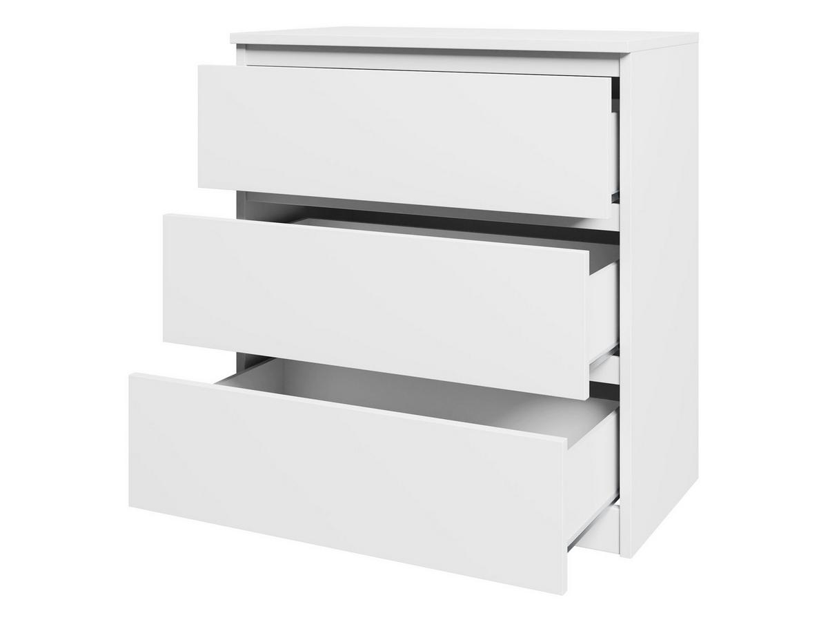 KOMMODE Malwa M3 - Schwarz, Holzwerkstoff (70/77/40cm) - MIRJAN24