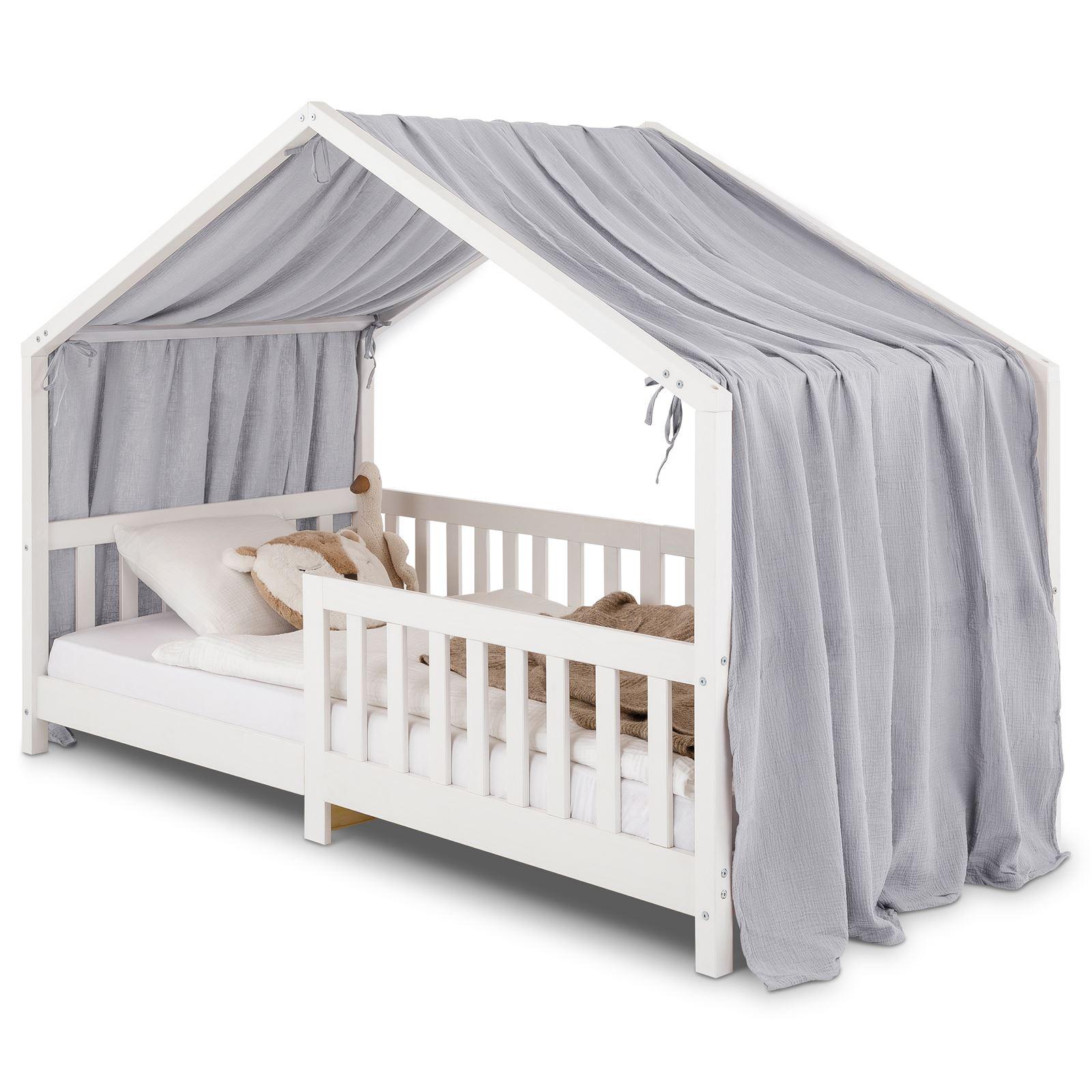 HAUSBETT- HIMMEL LIAN - Hellgrau, Textil - IDIMEX