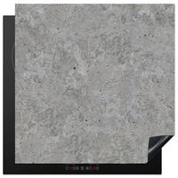 HERDABDECKPLATTE Beton - Schiefer - Grau - Struktur aus Beton Induktionsmatte 78x78 cm - Hellgrau, Kunststoff (78/78/0.2cm) - MuchoWow