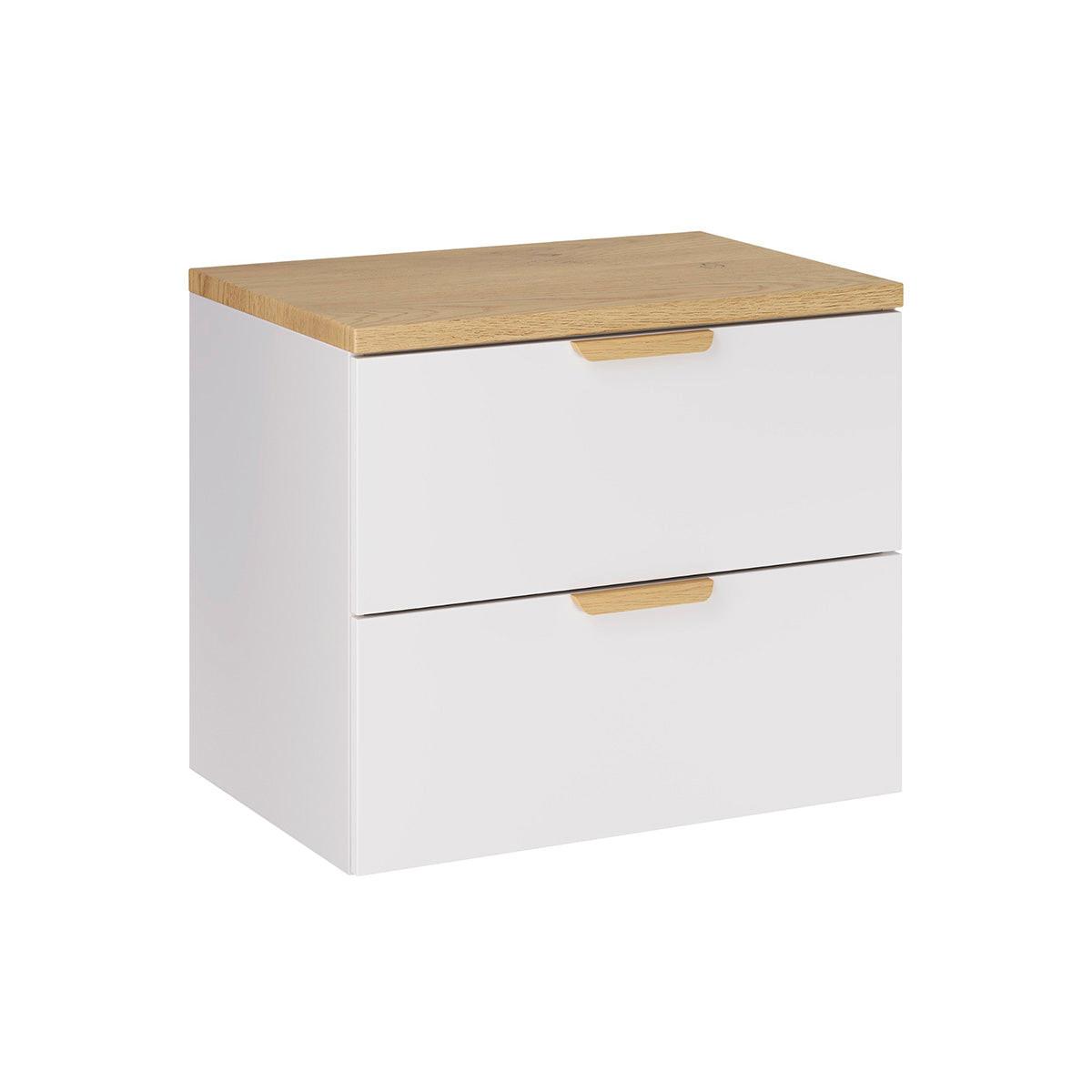 WASCHTISCHUNTERSCHRANK 60.6cm Oria Weiß - Weiß, Holzwerkstoff (60.6/50/46.5cm) - Petits-meubles