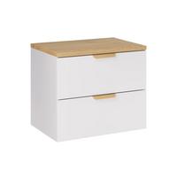 WASCHTISCHUNTERSCHRANK 60.6cm Oria Weiß - Weiß, Holzwerkstoff (60.6/50/46.5cm) - Petits-meubles