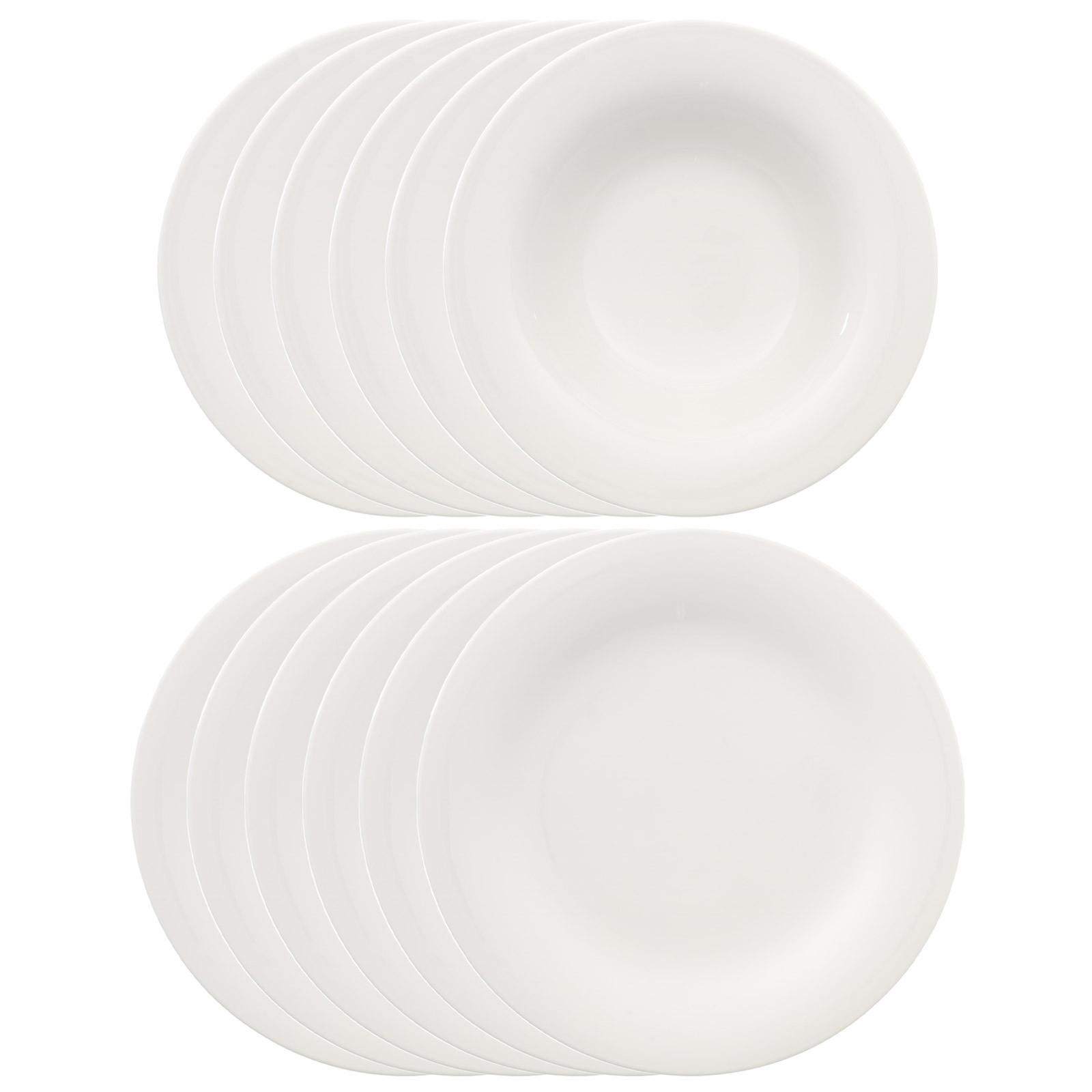 TAFELSERVICE New Cottage Basic weiß 12-tlg. - Weiß, Keramik (2/2/2cm) - Villeroy & Boch
