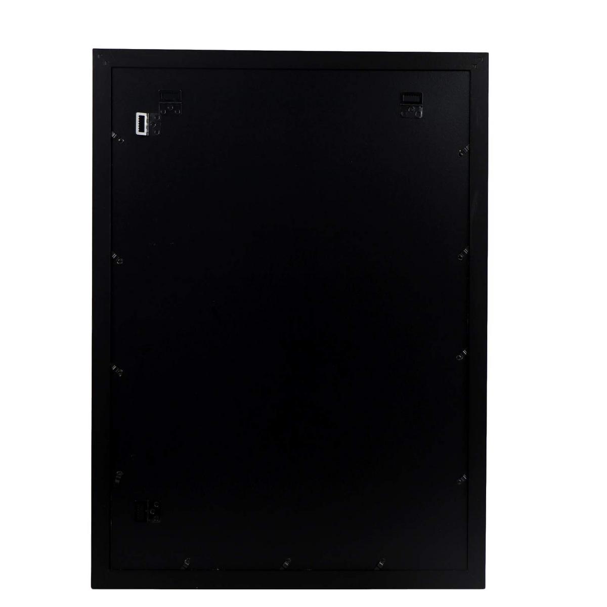 RAHMEN Set mit 12 aus MDF und Acrylglas Schutz und Aussteller für Fotografien, Bilder, Poster, Gemälde, Dekoration für Haus Farbe Schwarz A3 - Schwarz, Holz (29.7/3cm) - Nacnic