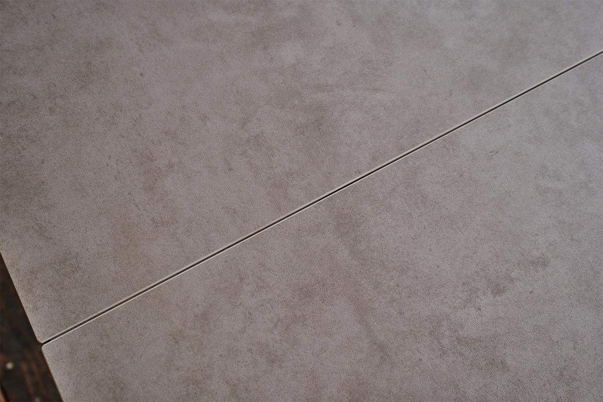 ESSTISCH ISTAR Grau Glas - Schwarz/Grau, Glas/Metall (90/180/76cm) - KAWOLA