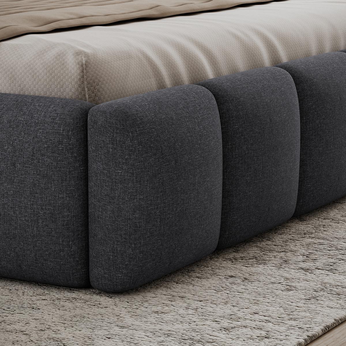 BOXBETT 160/200 Klaus Grau - Grau, Holz (160/200cm) - Petits-meubles