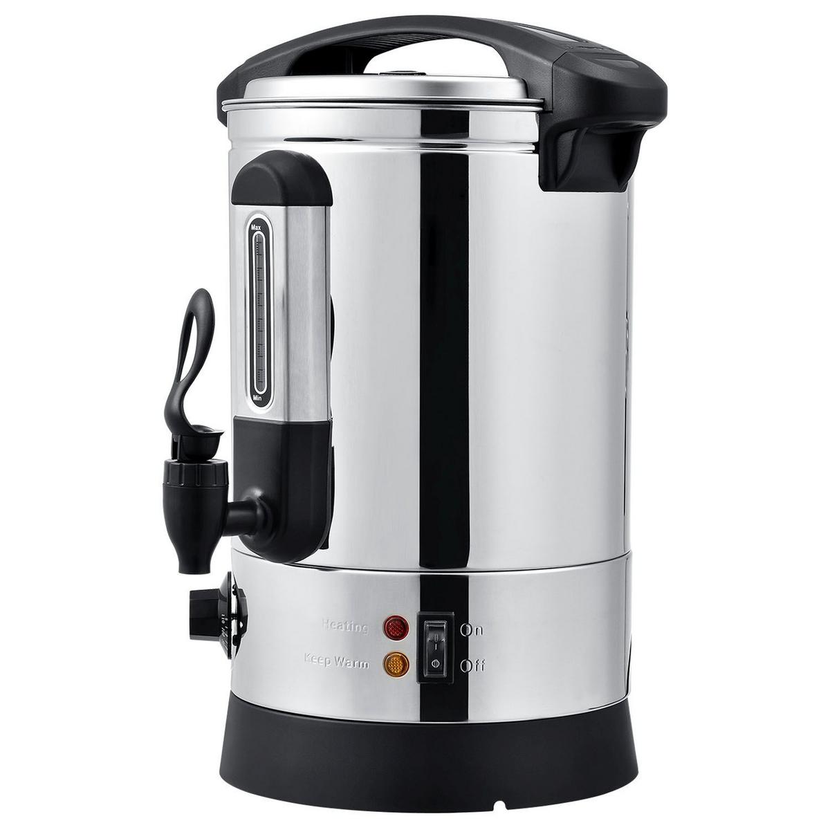 GLÜHWEINKOCHER Teramo 7 L - Silberfarben, Metall (30/42/23cm) - Juskys