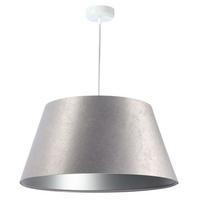HÄNGELEUCHTE Grau 50/27 cm - Silberfarben, Kunststoff (50/1.3/27cm) - ONZENO