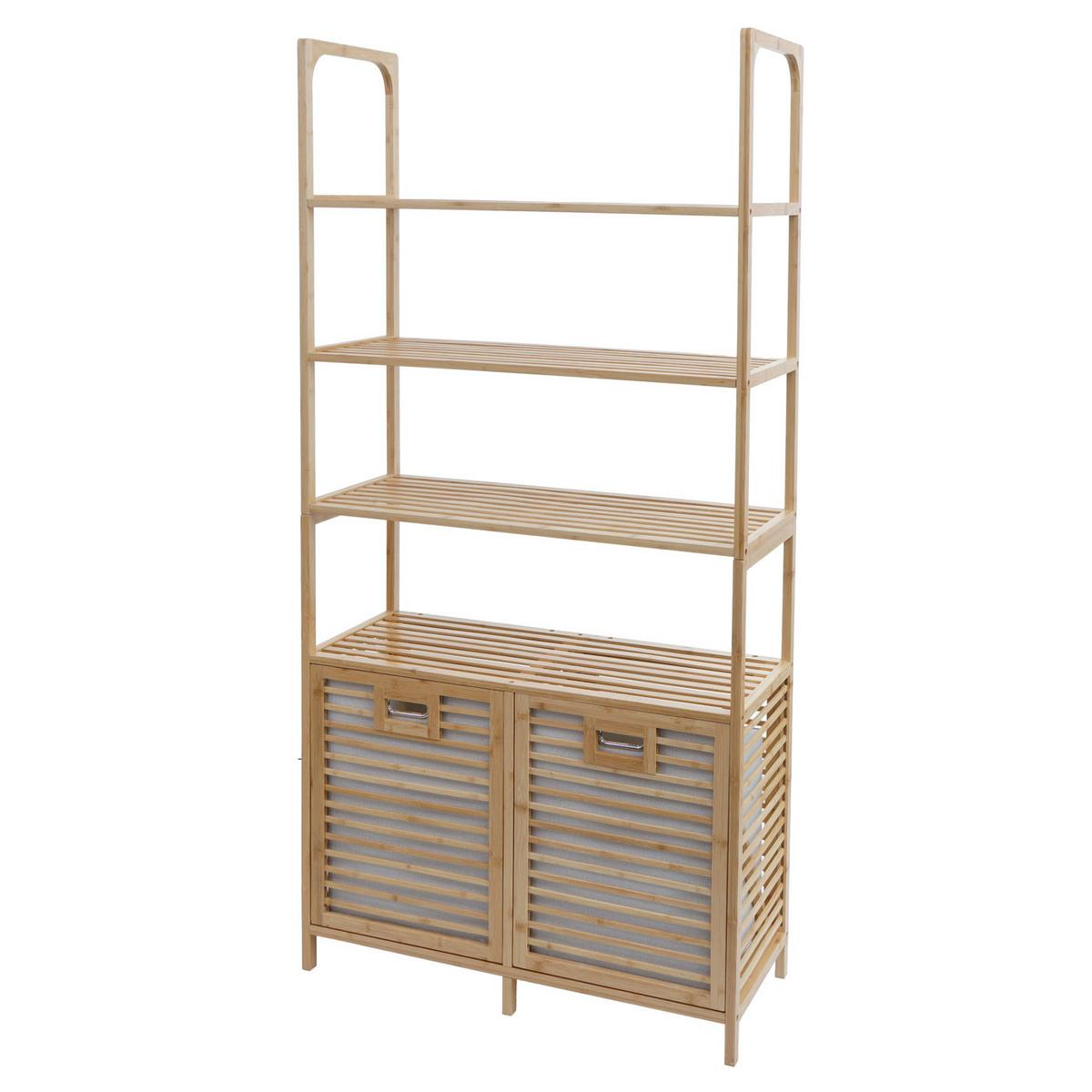 BADEZIMMERSCHRANK Braun - Braun, Holz (81/168/33cm) - MCW