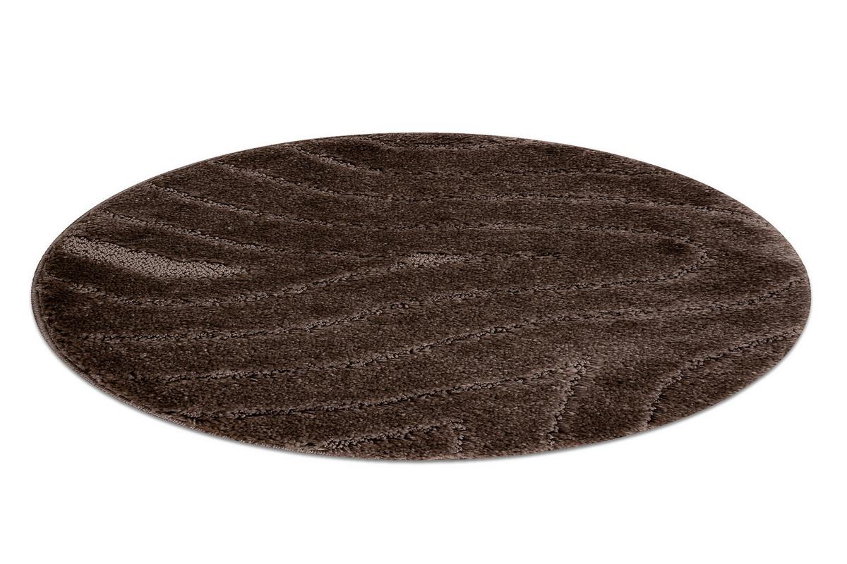 TEPPICH Dywaniki łazienkowe 100 cm - Braun, Textil (100/100cm) - rugsX