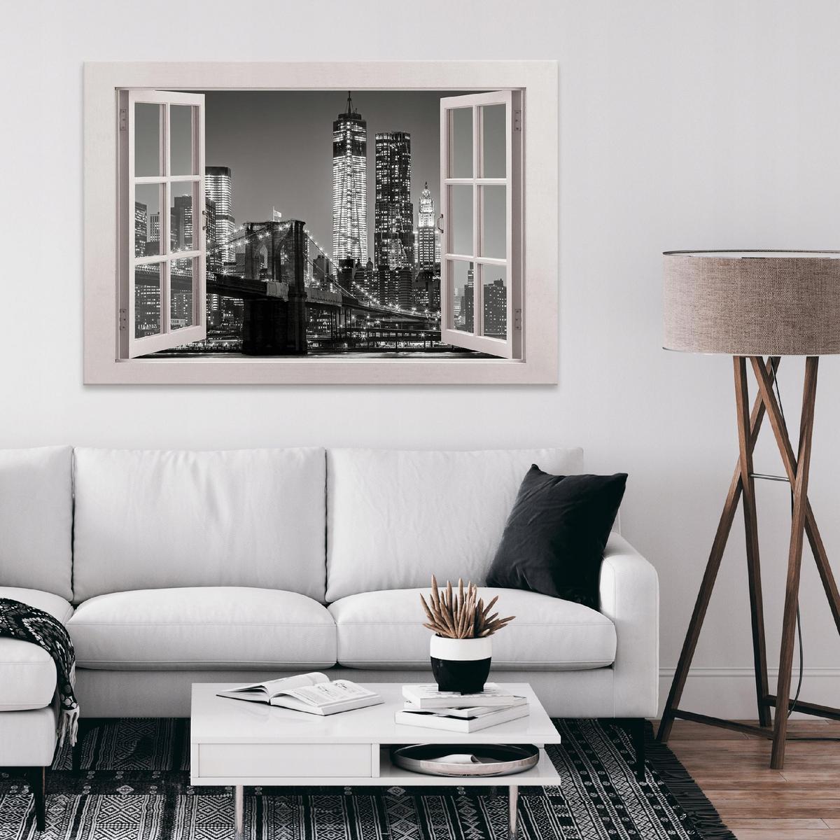 LEINWAND BILDER Stadt New York Wohnzimmer 100x70 - Multicolor, Holzwerkstoff (100/70cm) - Wallarena