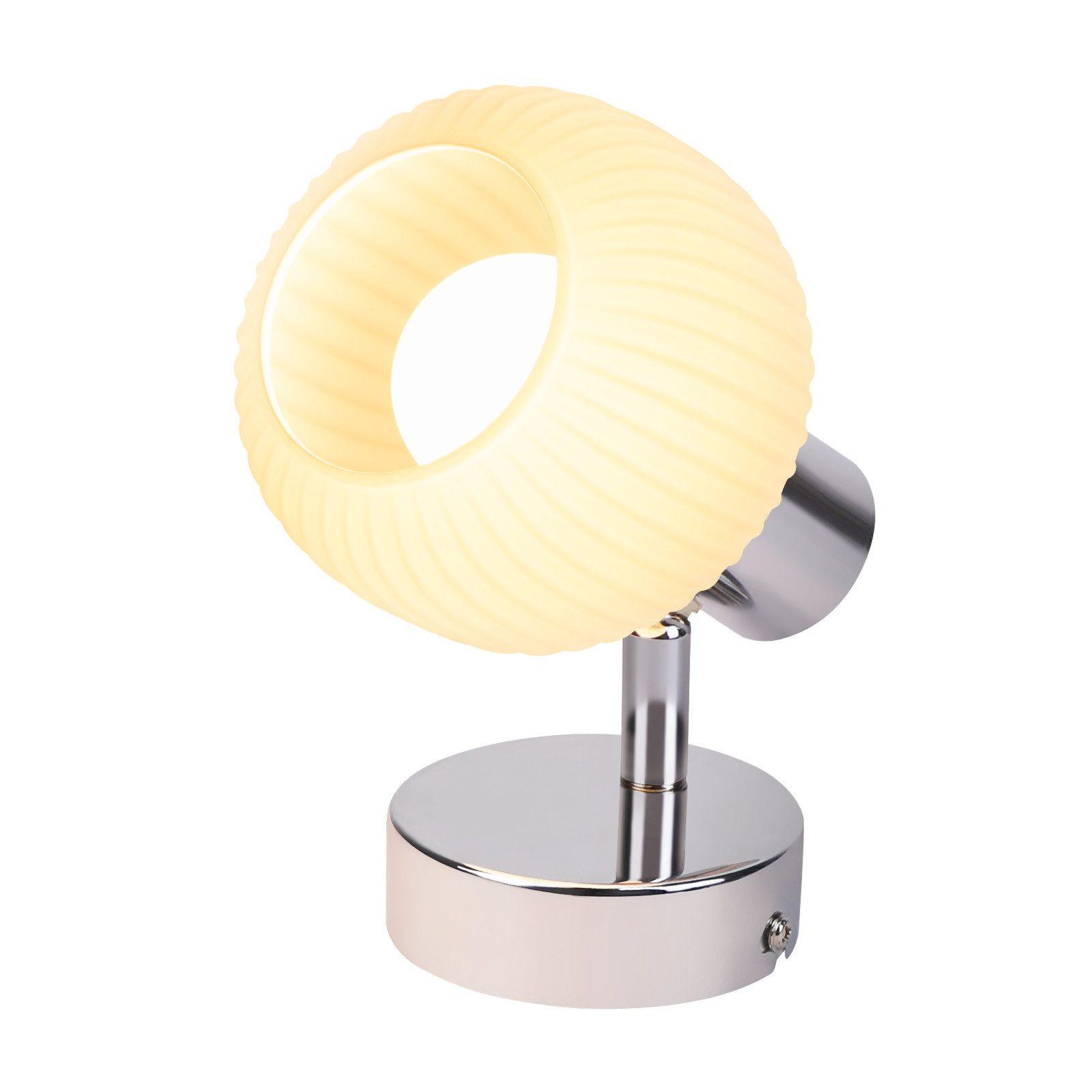 DECKENSTRAHLER Libby 1-flammig 12.5/10/13cm - Weiß, Metall (12.5/10/13cm) - Nettlife