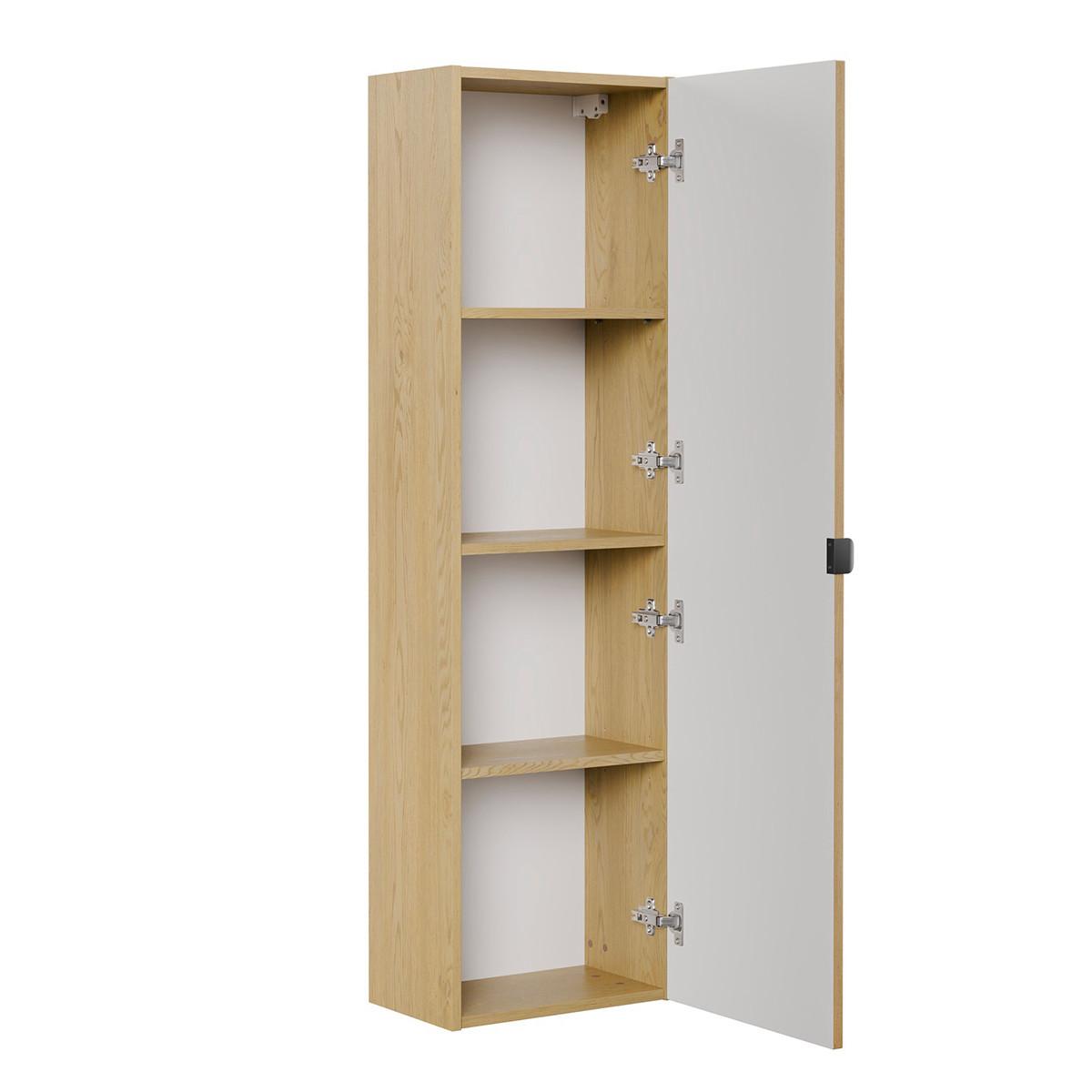 HÄNGESÄULE Mila Helle Eiche - Braun, Holzwerkstoff (40/140/25cm) - Petits-meubles