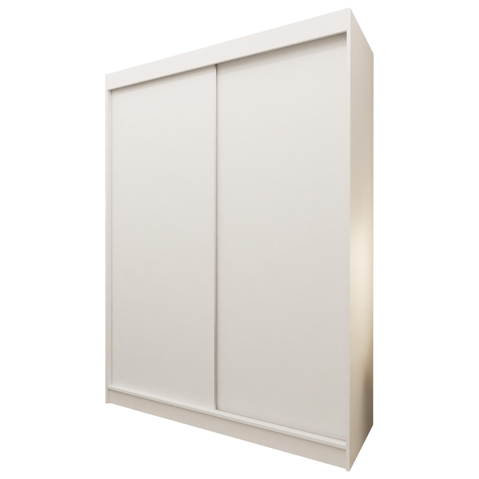 SCHWEBETÜRENSCHRANK SOFIA 150/216/61 cm 2-türig Weiß - Weiß, Holzwerkstoff (150/216/61cm) - MASSENO