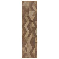 WOLLTEPPICH ESK, geometrisch, Braun, 60 x 230 cm - Braun, Textil (60/230cm) - KADIMA DESIGN