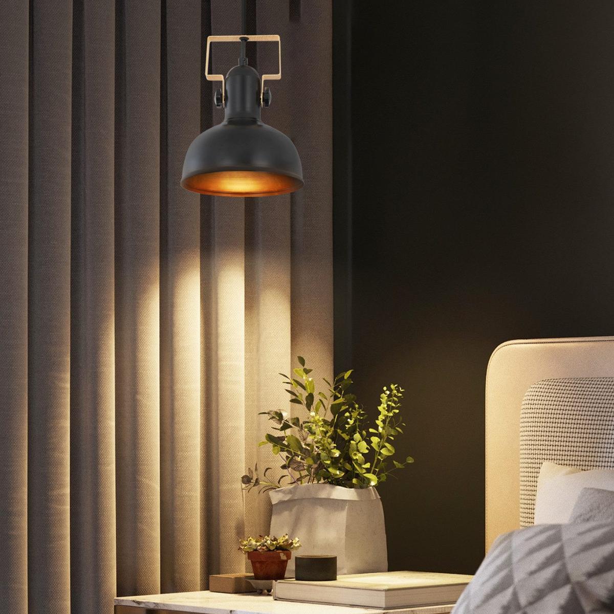 PENDELLEUCHTE Seraphina 18/18/160 cm - Schwarz, Metall (18/18/160cm) - ZMH