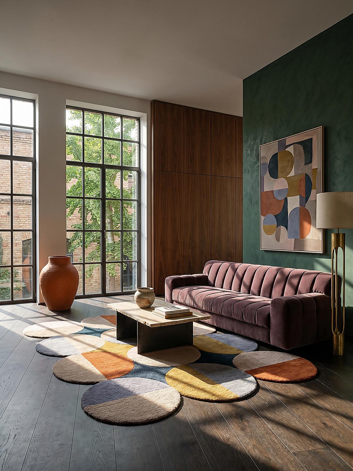 WOLLTEPPICH HALLEIN, mit Wellenmuster, Bunt, 200 x 290 cm - Multicolor, Textil (290/200cm) - KADIMA DESIGN