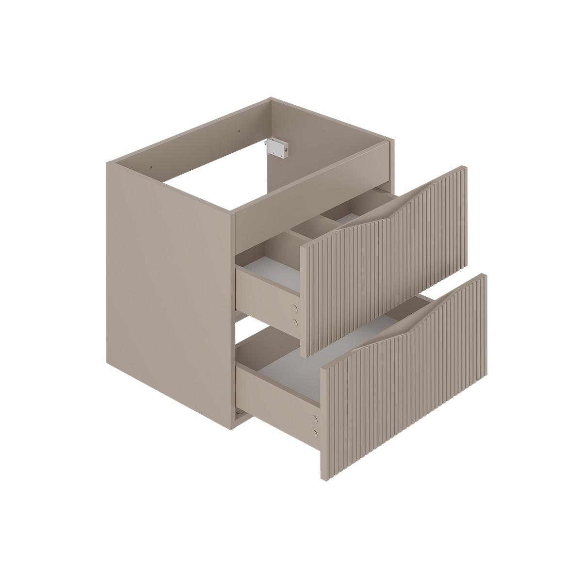 DOPPELWASCHTISCH 120.6cm Tao Kaschmir - Beige, Holzwerkstoff (120.6/50/45.8cm) - Petits-meubles