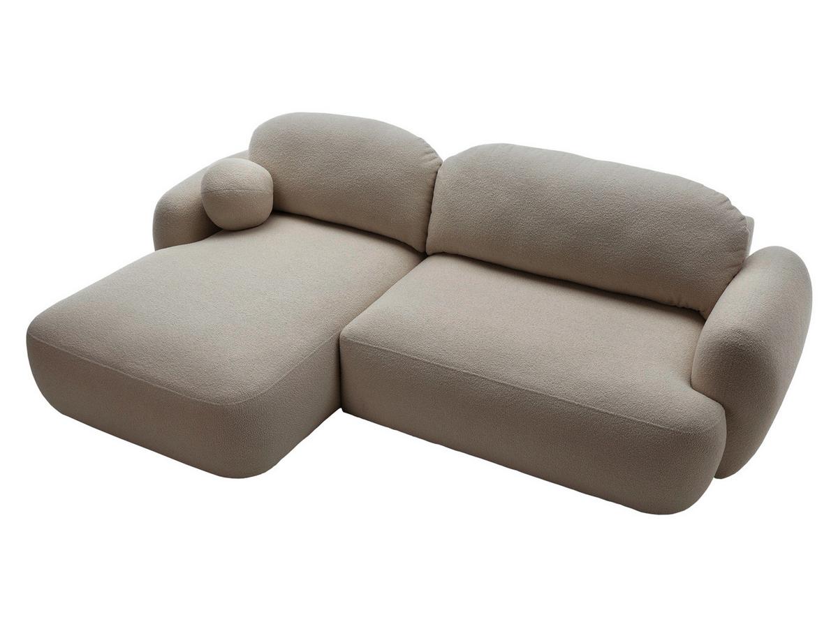 ECKSOFA Mayo, Seite: Links - Hellbraun/Schwarz, Holz/Kunststoff (275/175cm) - MIRJAN24