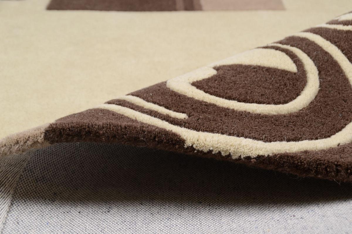 HANDTUFTTEPPICH Hawai 70x140 cm - Beige, Textil (70/140cm) - THEKO