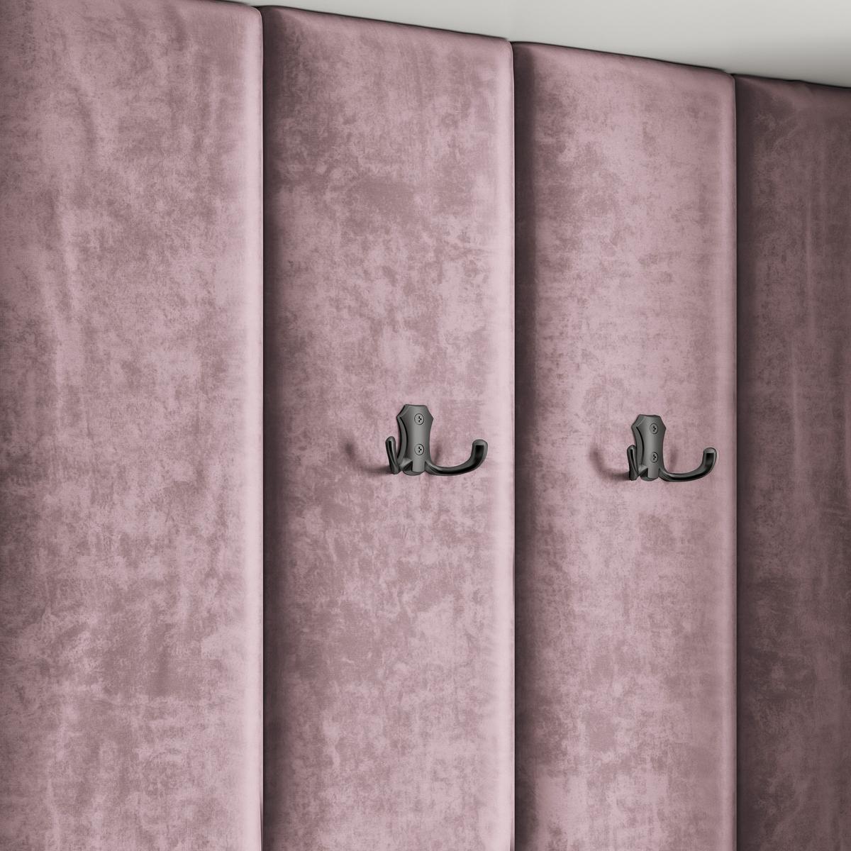 GARDEROBENSCHRANK REMA 120/240/60 cm Modern Garderobe-Set Eiche Lefkas - Eichefarben/Lila, Holzwerkstoff (120/240/60cm) - MASSENO