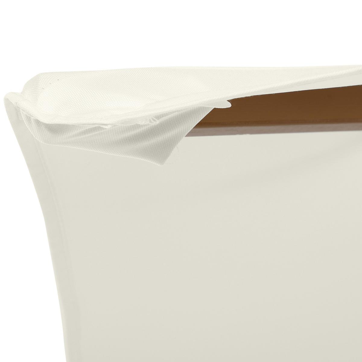 SONNENSCHIRM, Bambus, Tannenholz, Polyester, Weiß - Weiß, Holz (250/250cm) - Outsunny