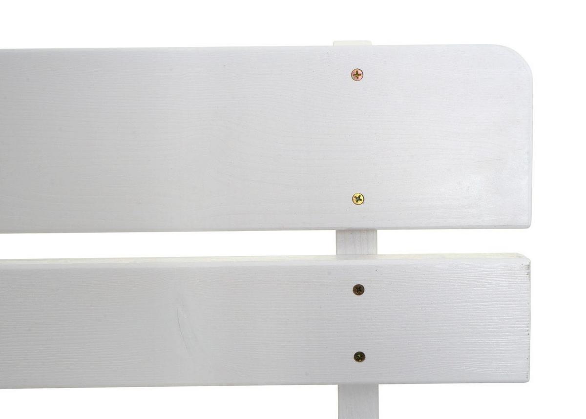 GARTENBANK Weiß - Weiß, Holz (148/86/54cm) - MCW