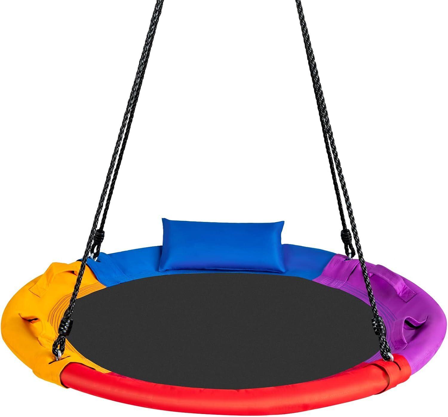 KINDERSCHAUKEL ‎Bunt - Multicolor, Textil (100/180/100cm) - COSTWAY