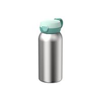 ISOLIERFLASCHE MIT KLAPPDECKEL Campus Cool Mint 500 ml - Mintgrün, Kunststoff/Metall (0.5L) - Mepal