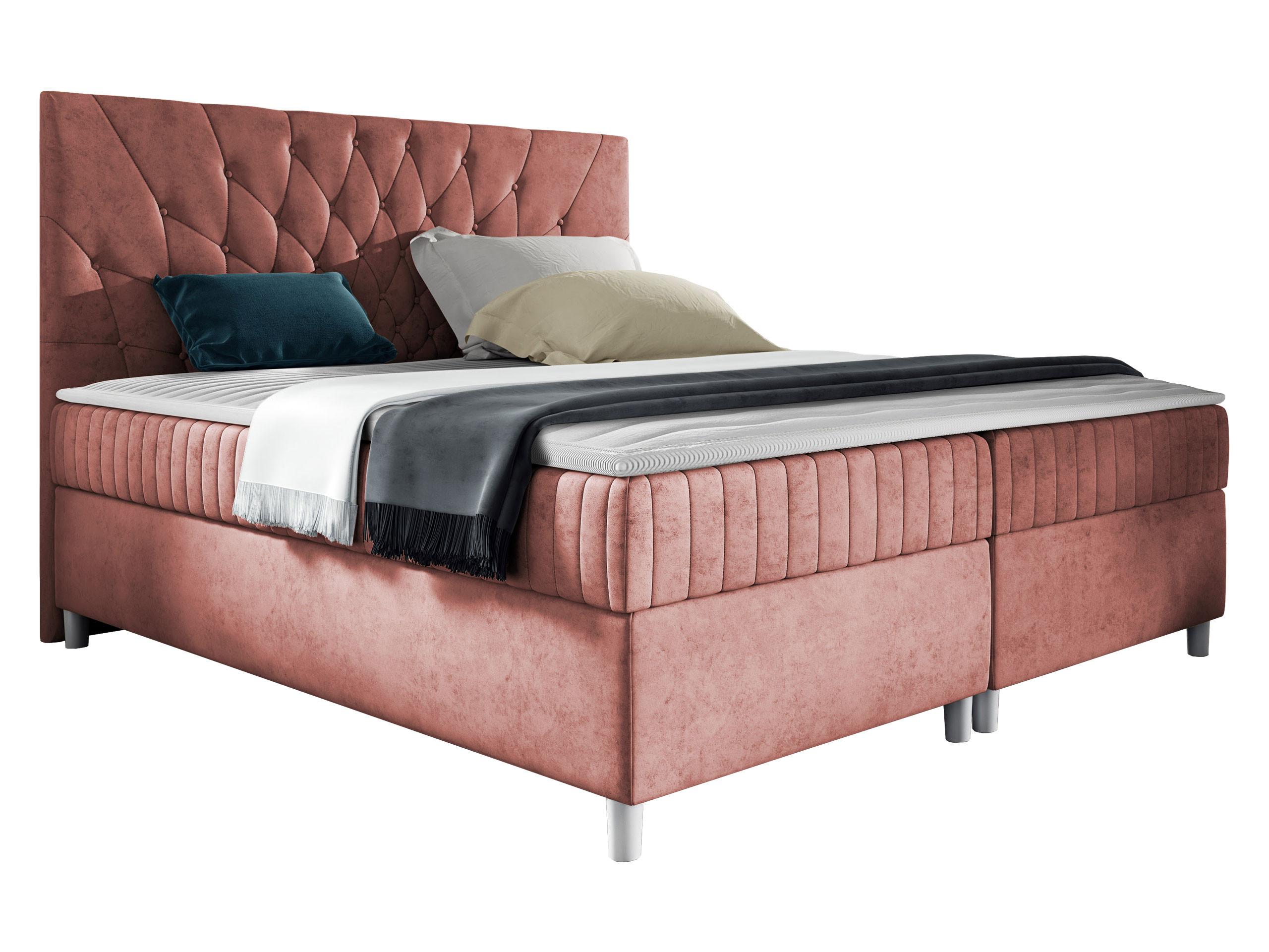 BOXBETT Prowansja - H3 - Rosa, Holz (160/200cm) - MIRJAN24