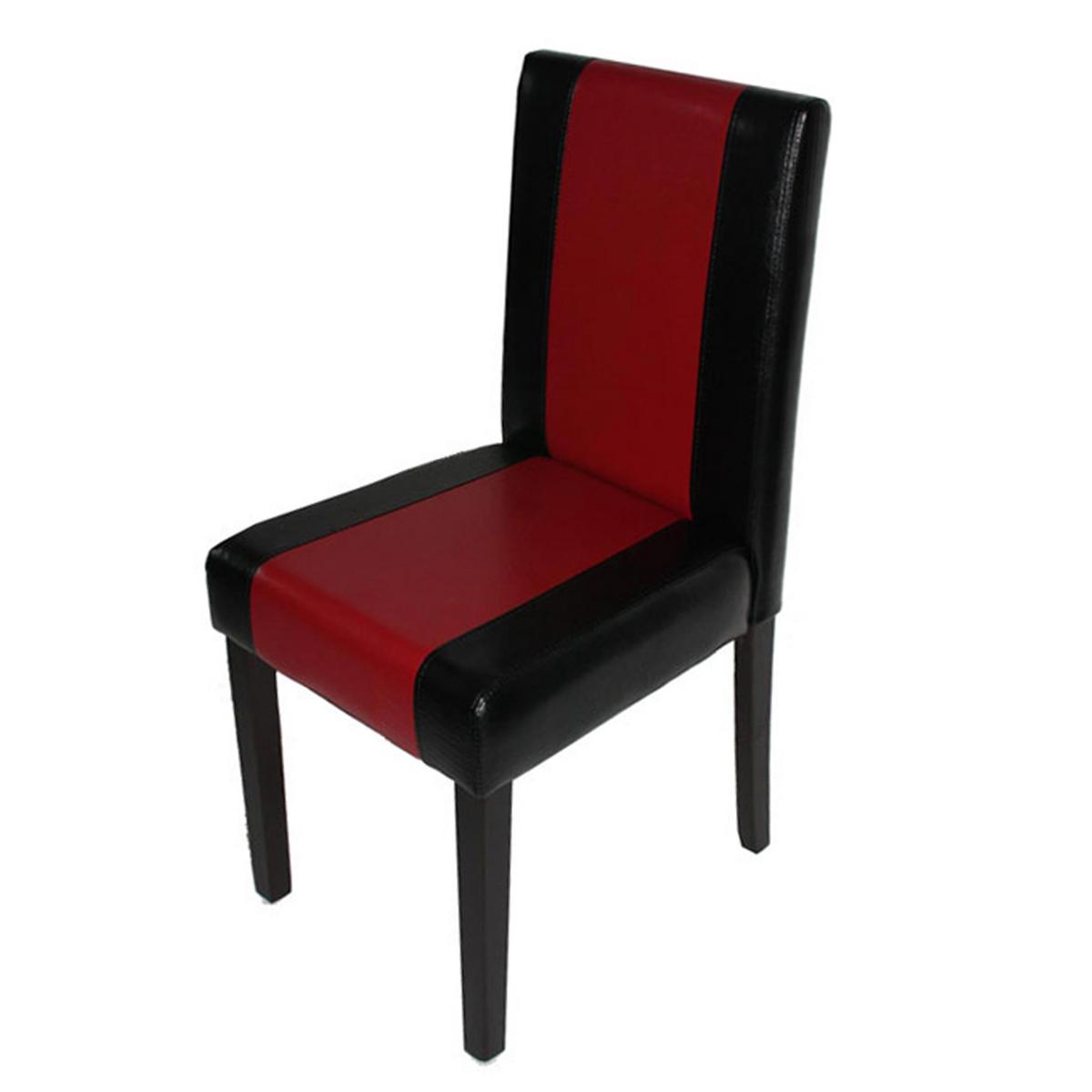 ESSZIMMERSTUHL Schwarz, Rot, Schwarz - Rot/Multicolor, Textil (43/90/56cm) - MCW