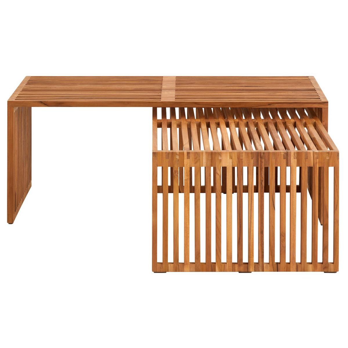 COUCHTISCH HAVANA natur - Naturfarben, Holz (110/116/46cm) - IDIMEX