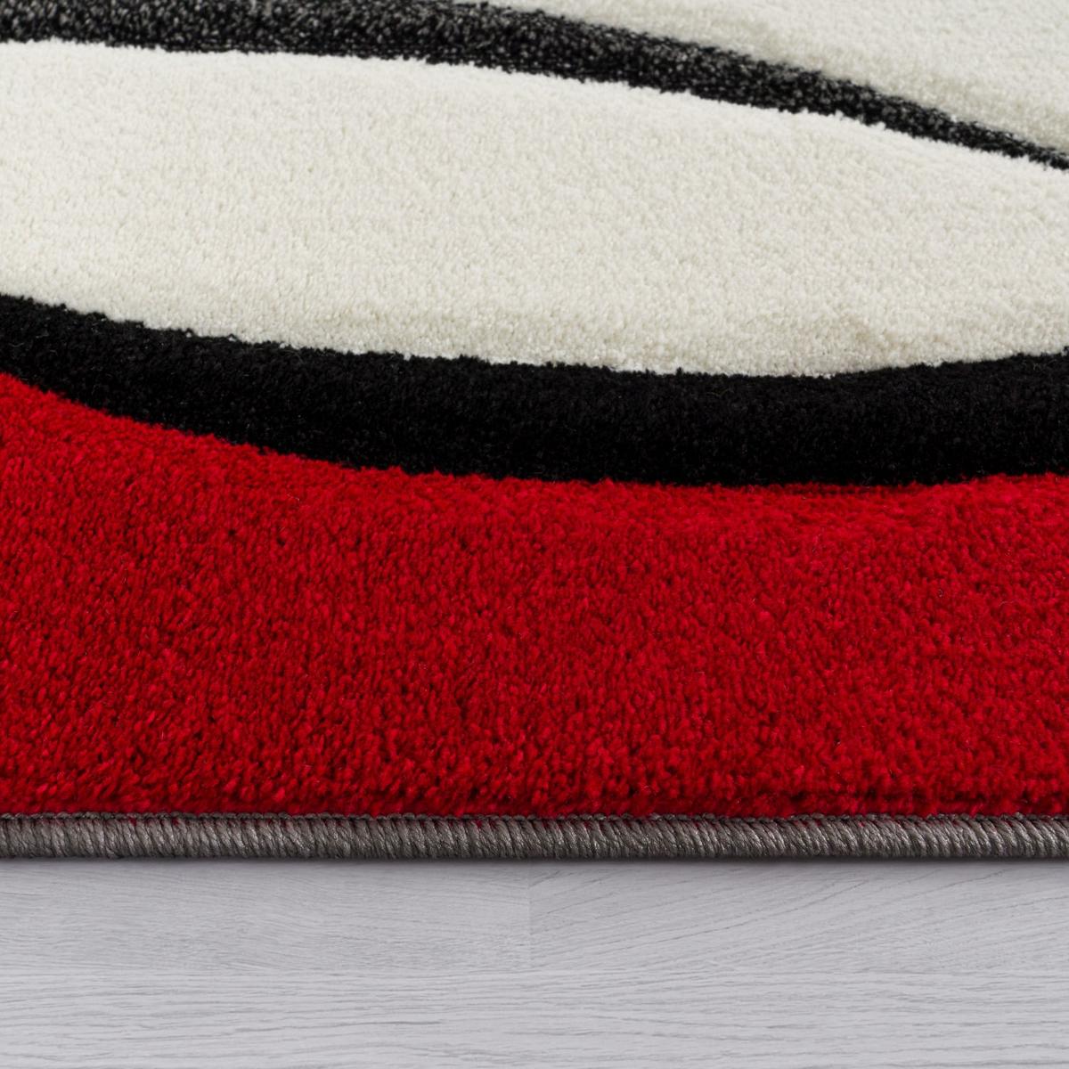 KURZFLORTEPPICH, kariert, Florhöhe 12 mm, Rot, 120 x 170 cm - Rot, Textil (170/120cm) - KADIMA DESIGN
